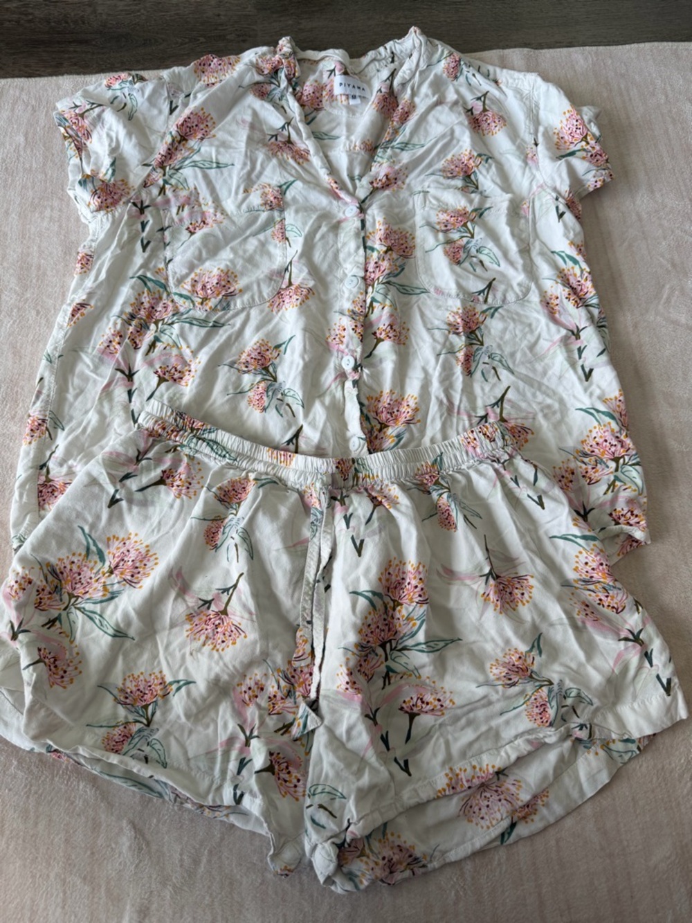 PIYAMA Maggie Pajama Set Australian Wildflower  Discontinued Print